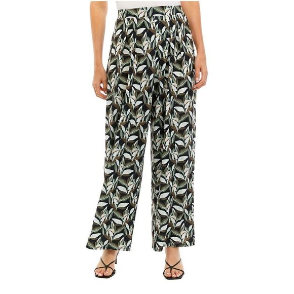 Philosophy Republic Womens S/P Floral Wide Leg Pull On Pants Pleated Front - Picture 1 of 11